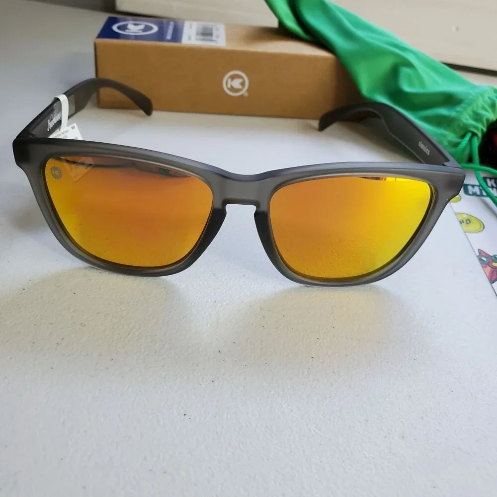 Doritos X Knockaround MTN Dew‎ Classics Frosted Grey Red Sunset Sunglasses